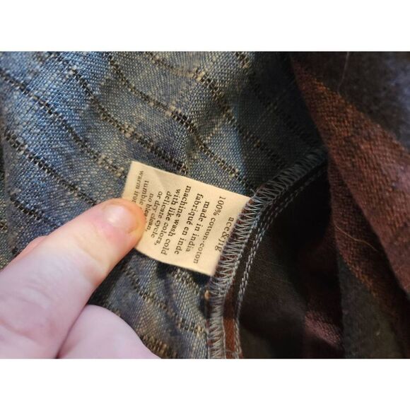 Ace&Jig Promenade Striped Side Cross Button Contrast Top sz XS - Picture 5 of 6